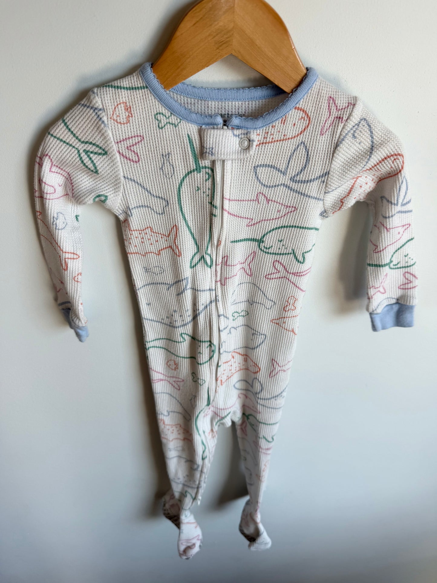 Waffle Sea Animals Sleeper / 18m