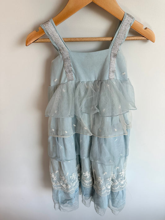 Blue Lace + Tulle Dress / 3T