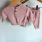 Pink Ruffle Top + Pants Set / 3-6m