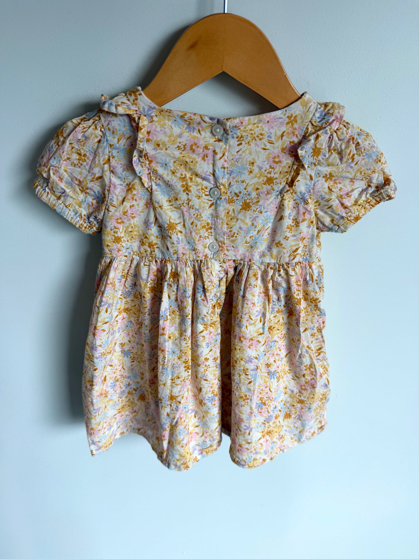 Muted Floral Dress / 18m