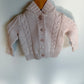 Hood Shimmer Cable Knit Sweater / 6-12m