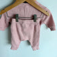 Pink Ruffle Top + Pants Set / 3-6m