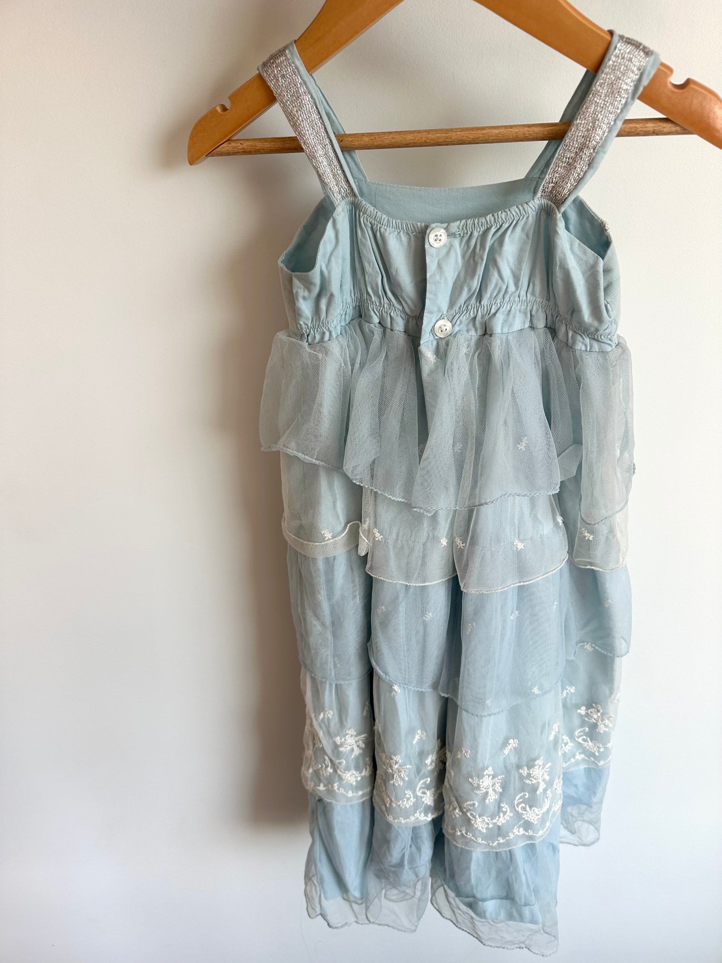 Blue Lace + Tulle Dress / 3T