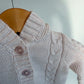 Hood Shimmer Cable Knit Sweater / 6-12m