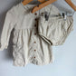 Organic Oat Cord Dress + Bloomers Set / 18m
