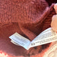 Rust Ruffle Sleeve Sweater / 6-9m