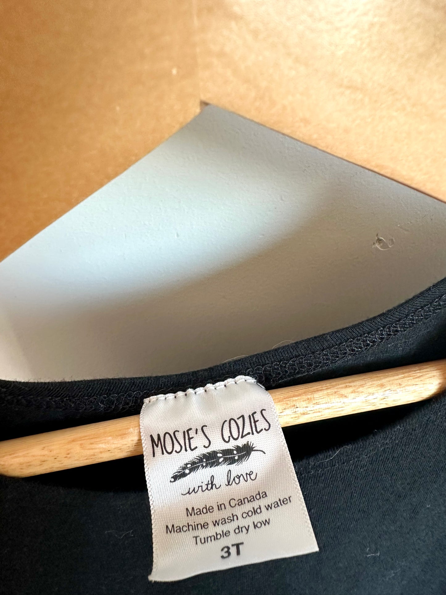Mozies Cozies Black Slip Dress / 3T