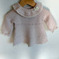 Blush Knit Pearl Dress / 3-6m