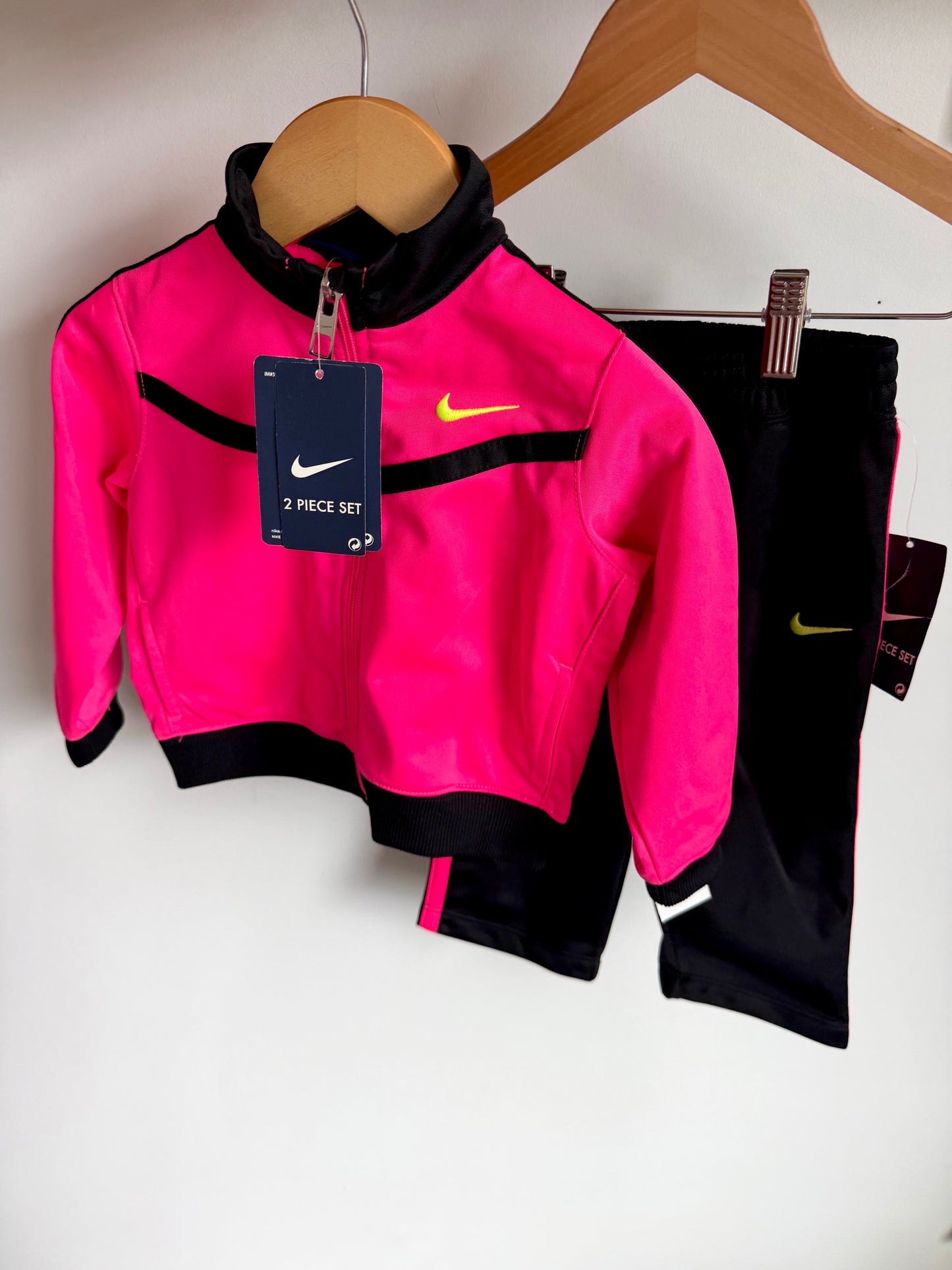 Pink Nike Tracksuit Set (with Tags)/ 18m