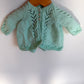 Handmade Knit Mint Green Cardigan / 0-3m?