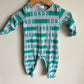 Bonds Turquoise Text Jumpsuit / 0-3m