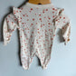 Ruffle Sleeve Floral 2 Way Zipper Sleeper / 3-6m