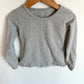 Peekaboo Beans Grey Long Sleeve Top / 3T