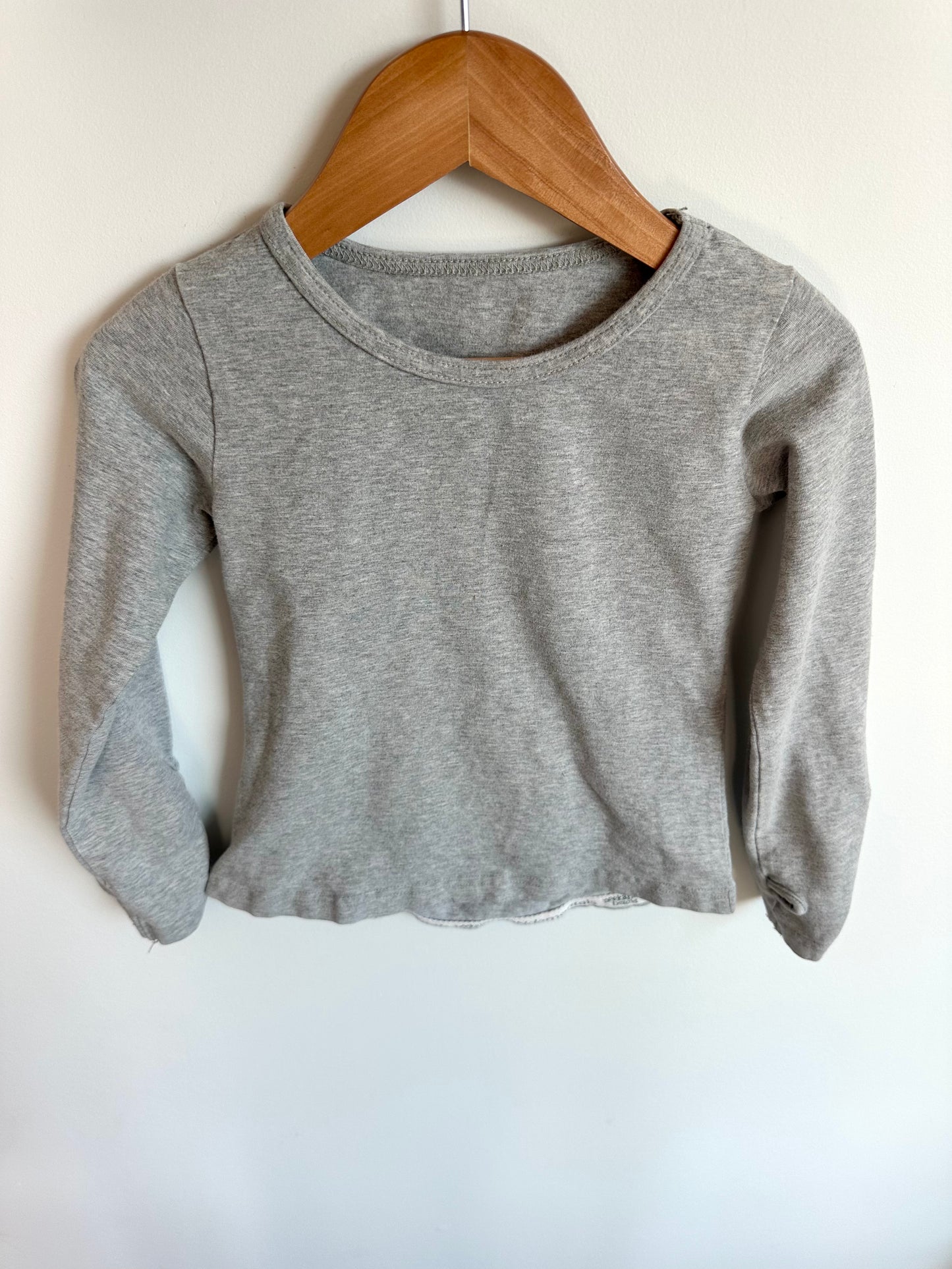Peekaboo Beans Grey Long Sleeve Top / 3T