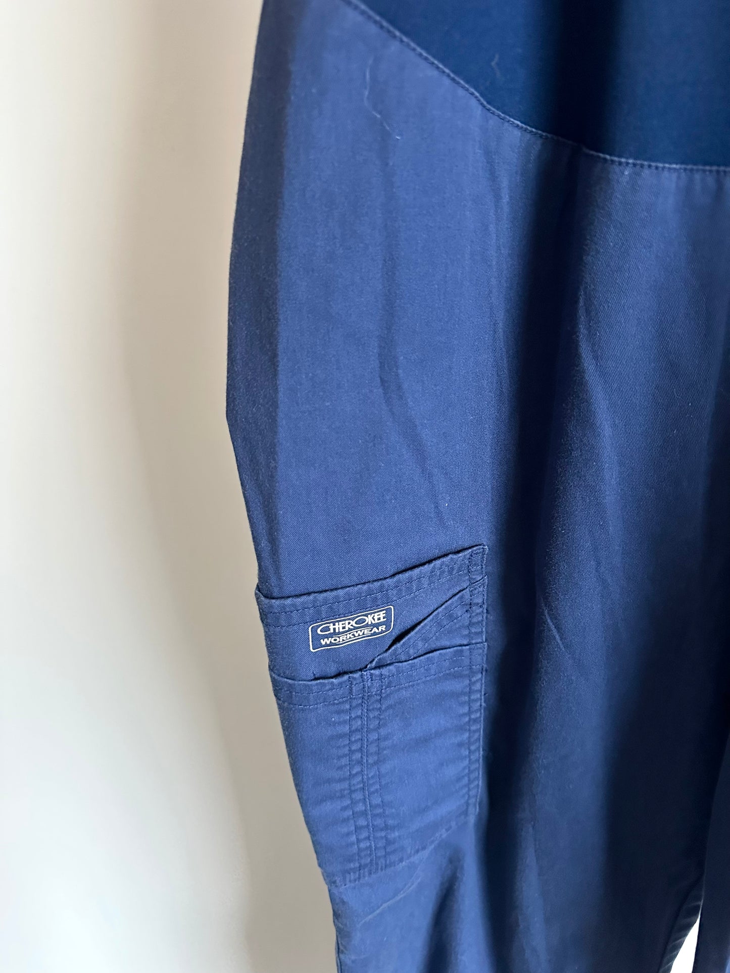 Blue Maternity Scrub Pants / Small