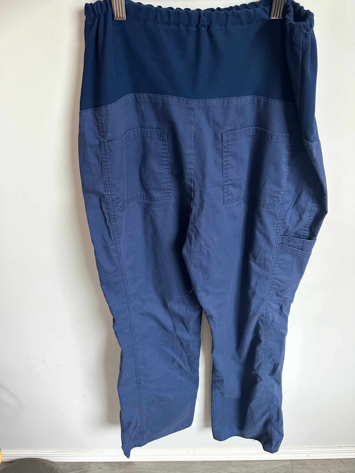 Blue Maternity Scrub Pants / Small