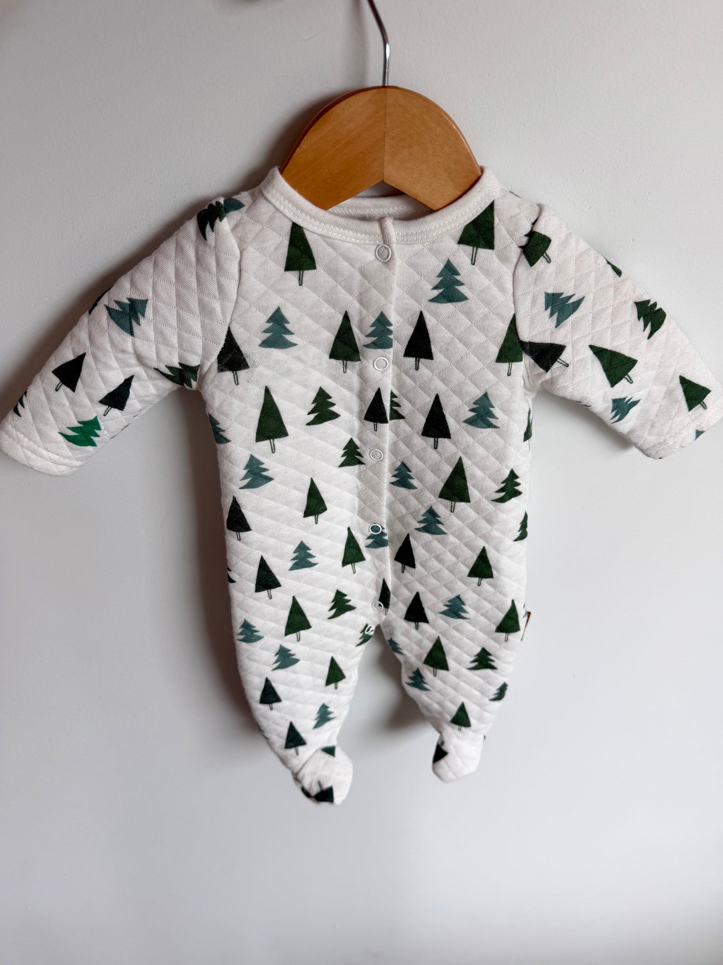 Tree White Snap Sleeper / 0-3m