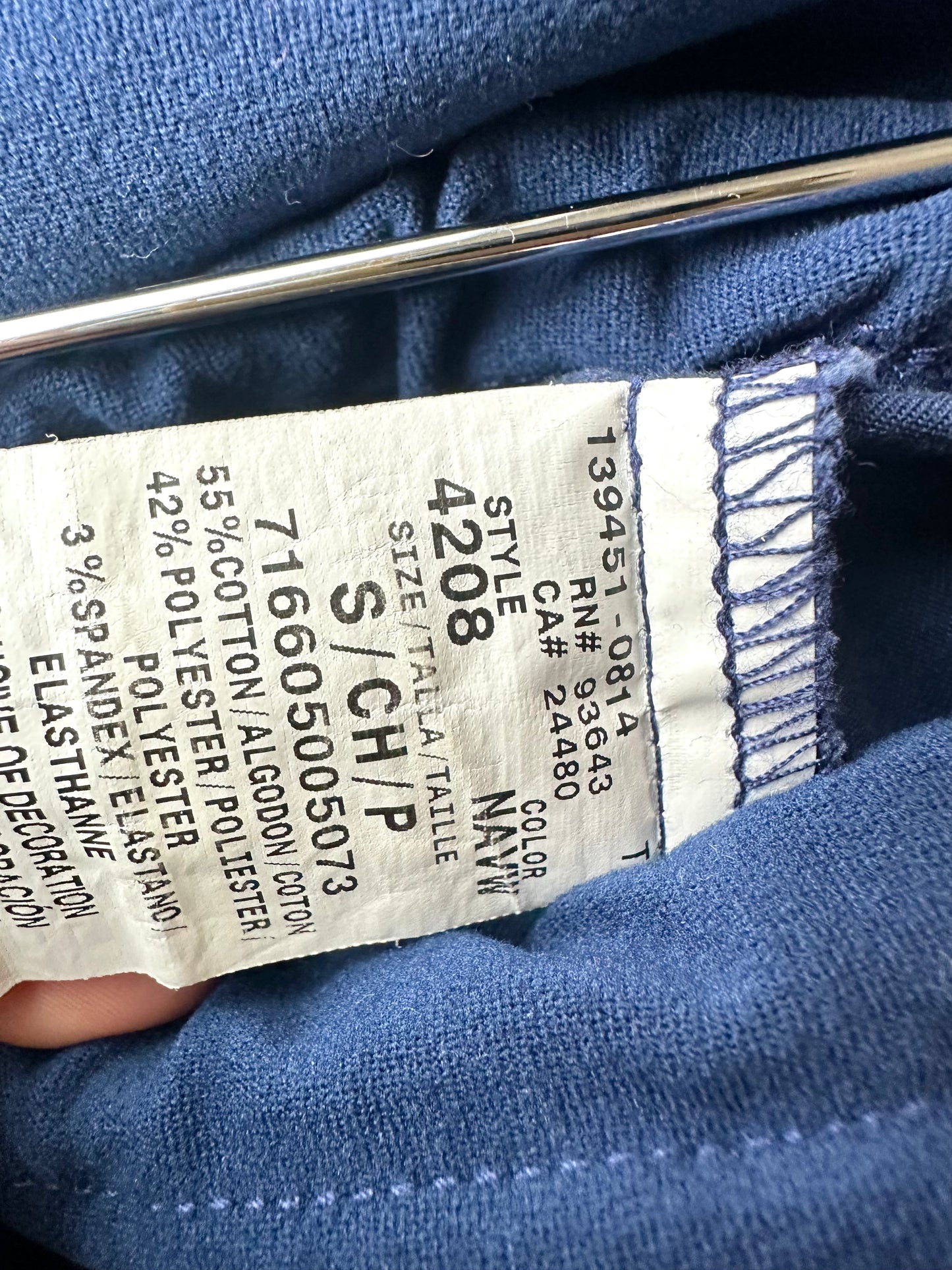 Blue Maternity Scrub Pants / Small