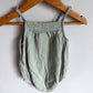 Organic Sage Bubble Romper / 18m