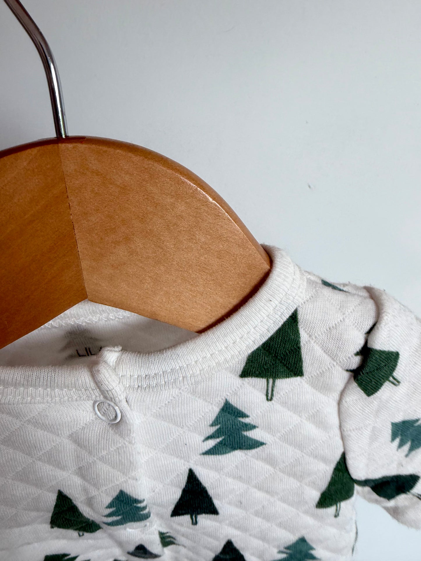 Tree White Snap Sleeper / 0-3m