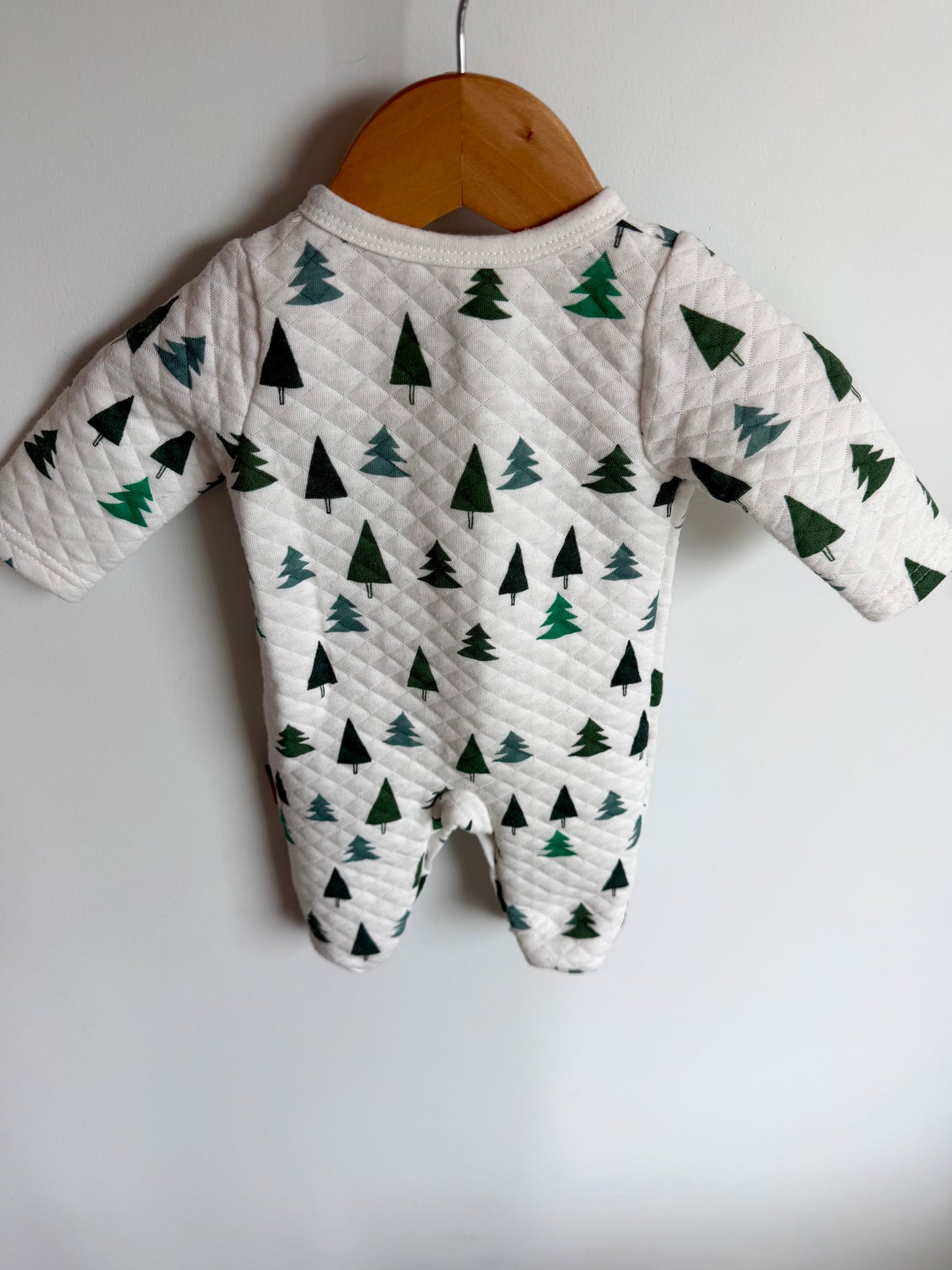 Tree White Snap Sleeper / 0-3m