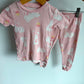 Pink Bunny PJ Top + Bottoms Set / 24m