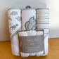 Dino Towels + Washcloths (With tags) / 0-12m (No Shipping)