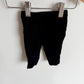 Black Bottom Ruffle Pants / 0-3m