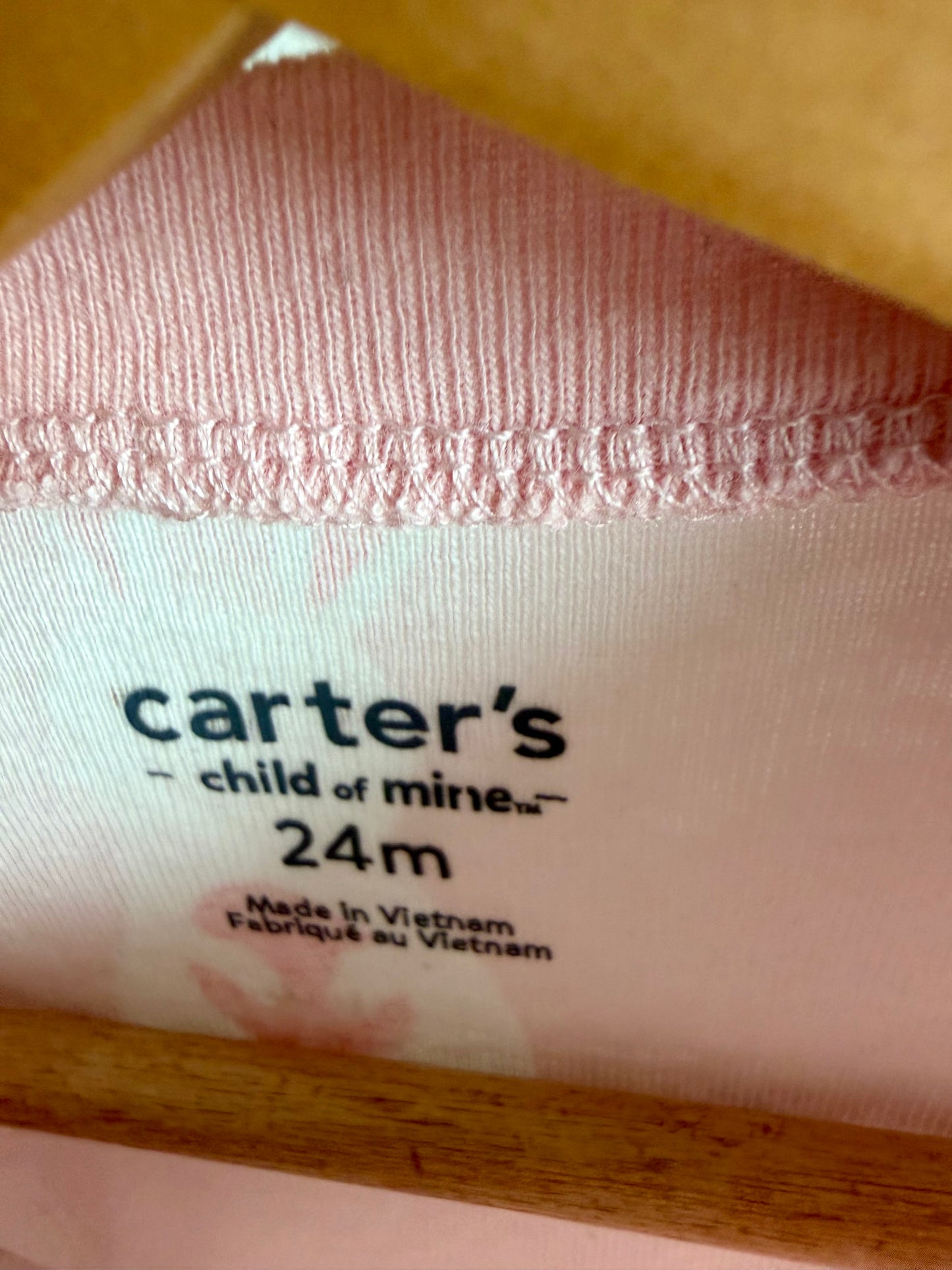 Pink Bunny PJ Top + Bottoms Set / 24m