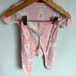 Pink Bunny PJ Top + Bottoms Set / 24m