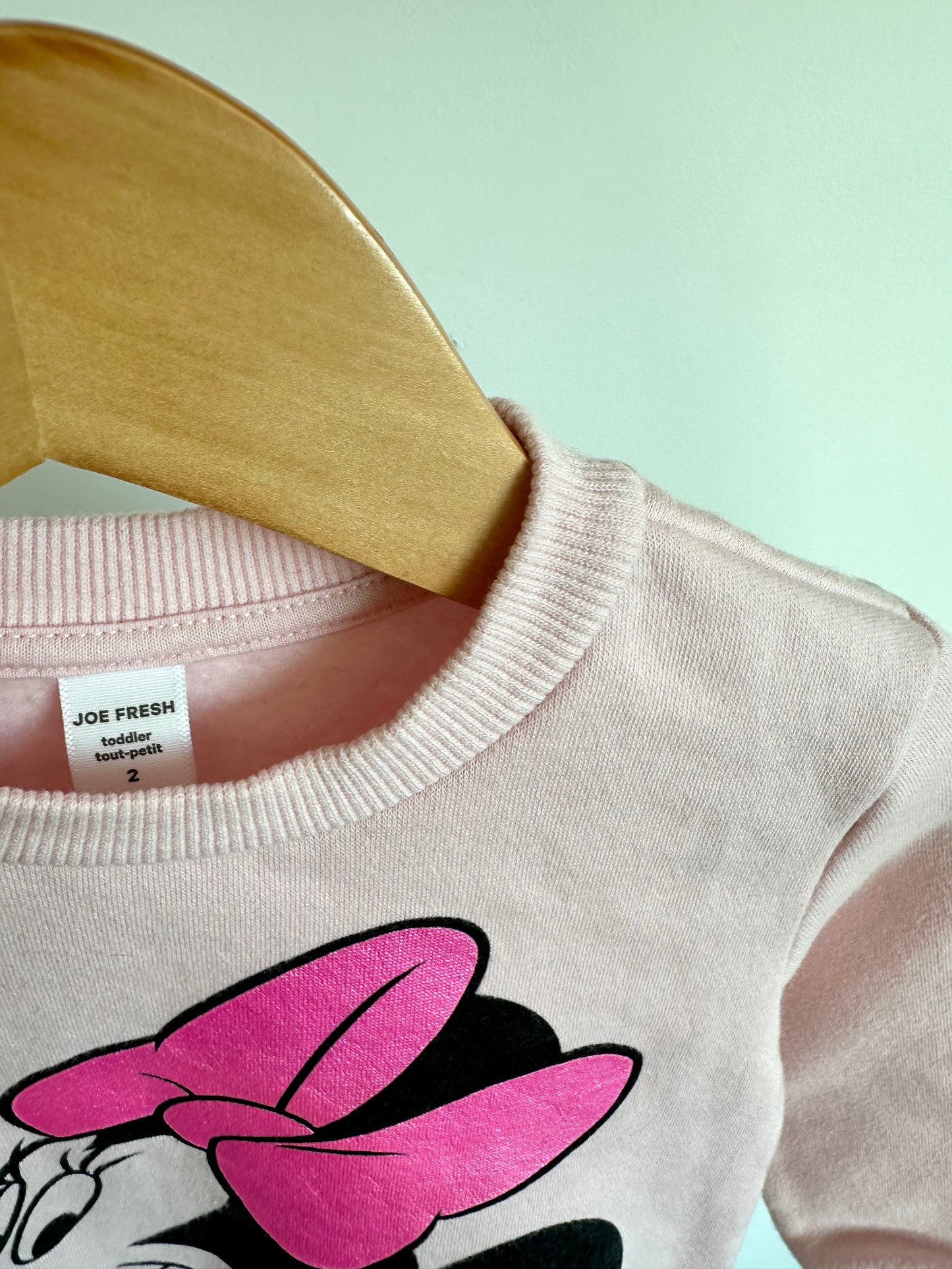 Pink Mini Mouse Crewneck / 2T