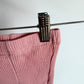 Ribbed Pink Wavy Hem Pants / 3-6m