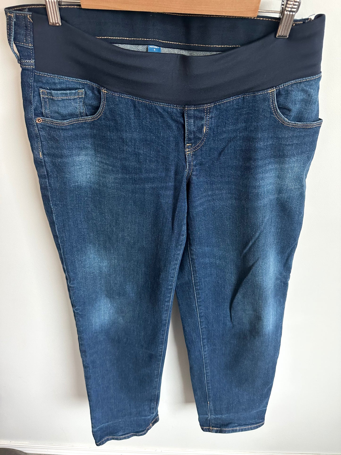 Dark Maternity Jeans / 8 Short