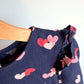 Heart Navy Pattern Dress / 18-24m