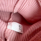 Ribbed Pink Wavy Hem Pants / 3-6m