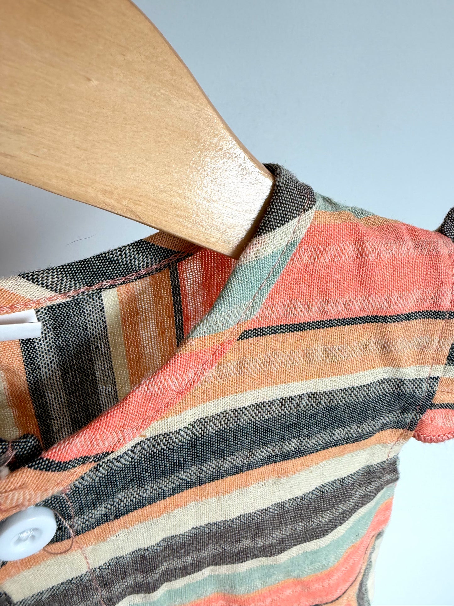 100% Colourful Striped Jumpsuit / 18-24m