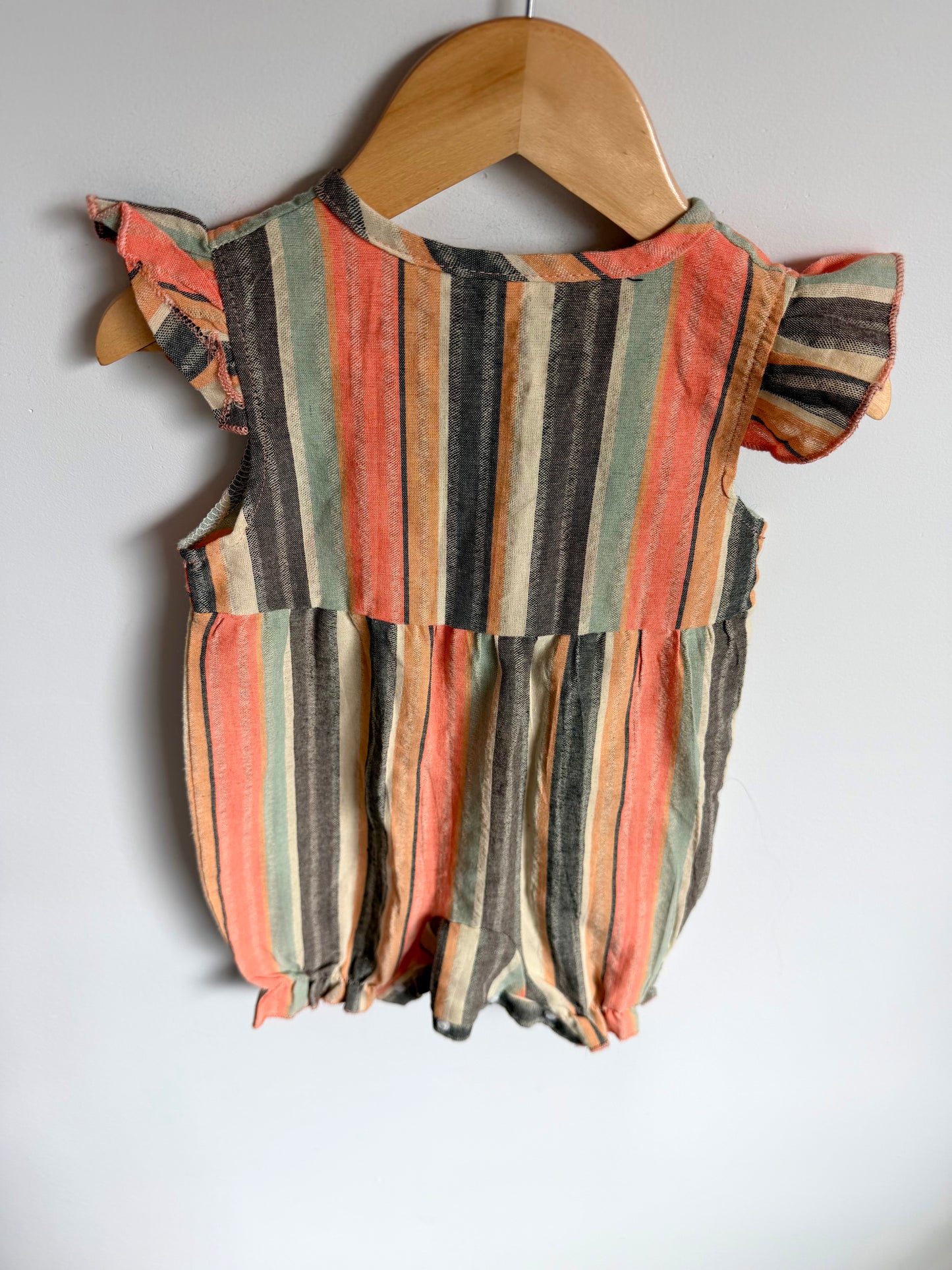 100% Colourful Striped Jumpsuit / 18-24m