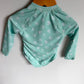 Teal Seashell Zip Long-sleeve Swimsuit / 2T