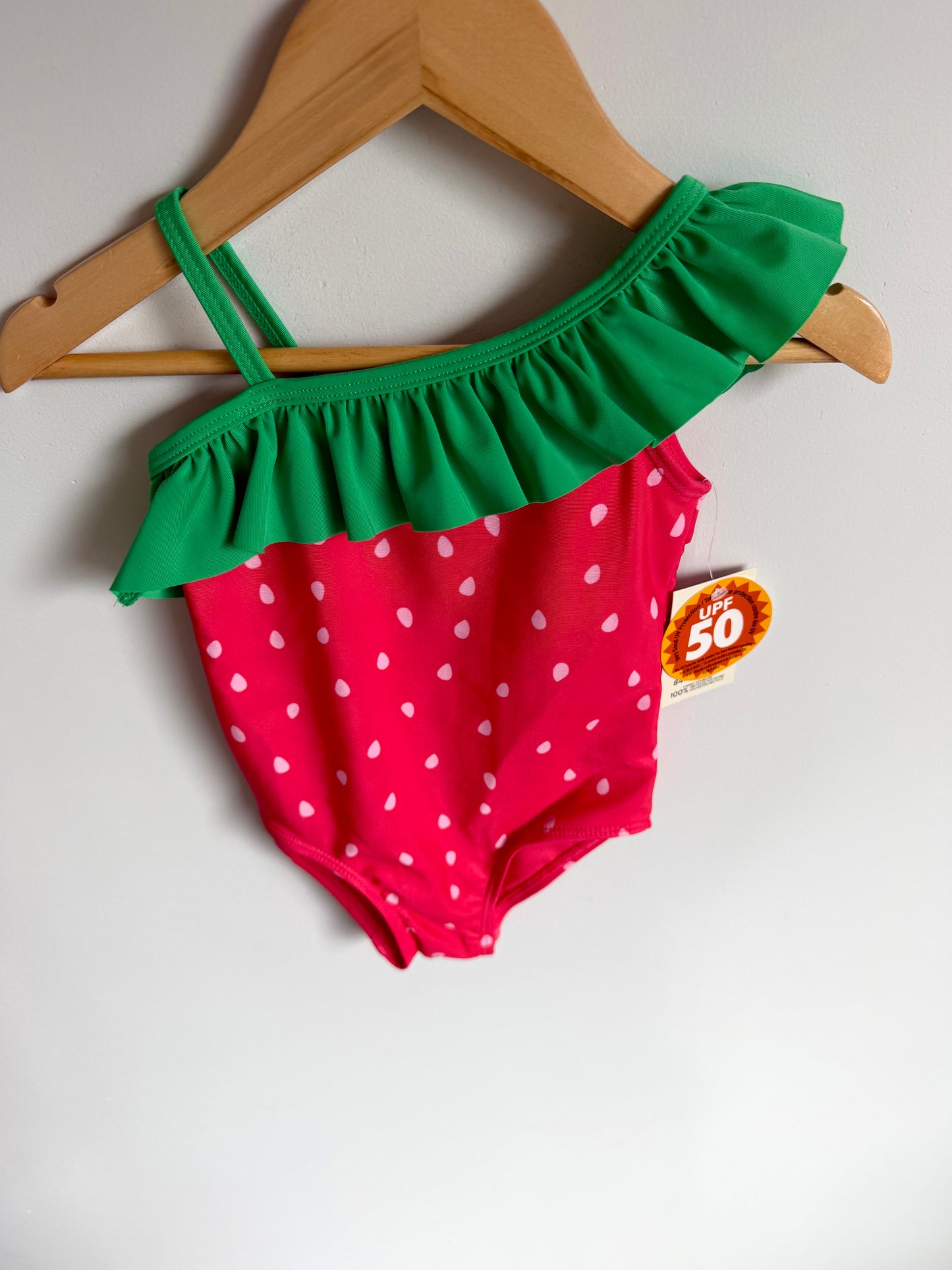 Strawberry Swimsuit (with Tags) / 2T