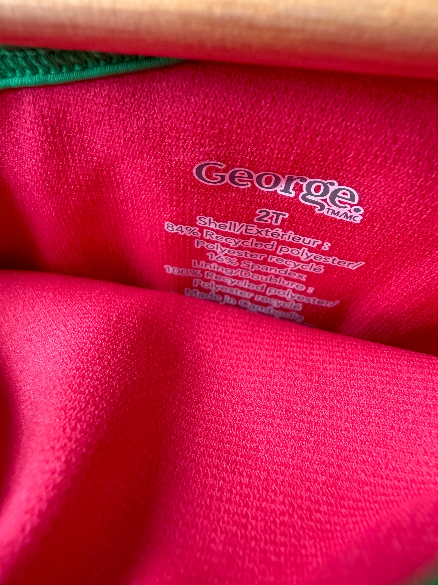 Strawberry Swimsuit (with Tags) / 2T