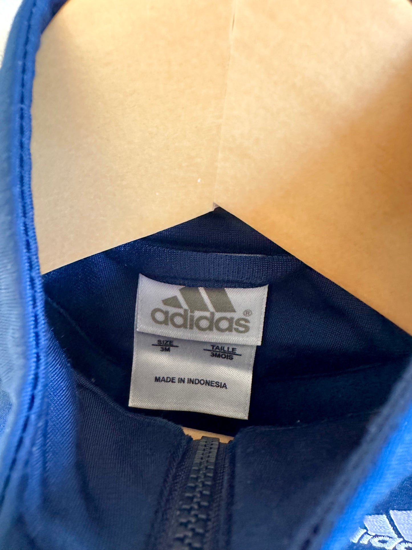 Adidas Blue Zipper Sweater / 3m