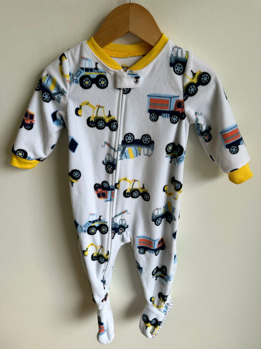 Construction Vehicles Fleece Sleeper / 12m