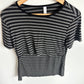 Rayon Grey Striped Nursing T-shirt / Medium