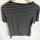 Rayon Grey Striped Nursing T-shirt / Medium