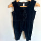 Tea Velour Ruffle Jumpsuit / 18-24m