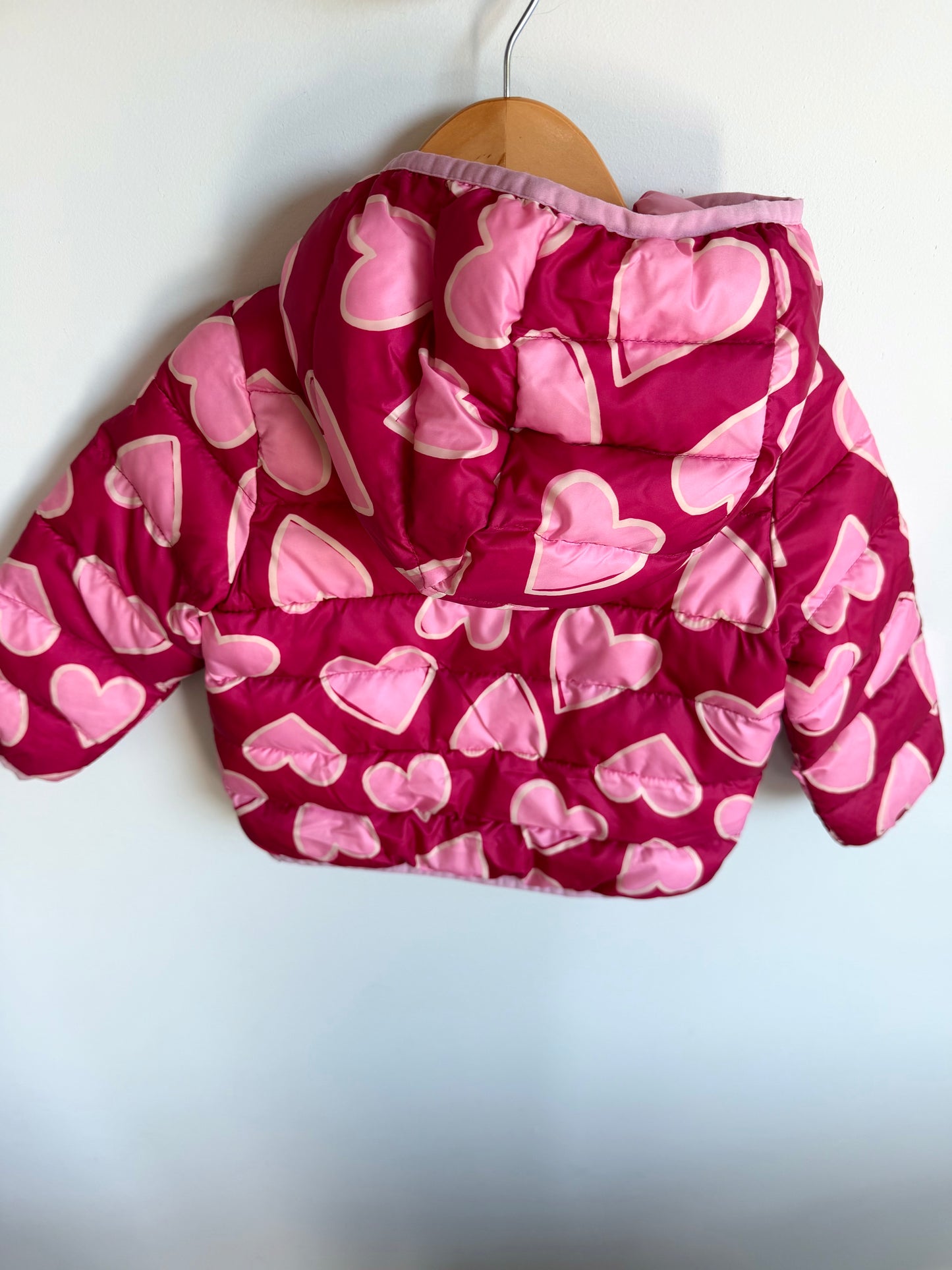 Heart Puffer Hood Jacket / 2T