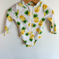 Yellow Flower Zip Swimsuit / 12-18m