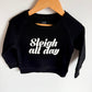 Sleigh all Day Black Crewneck / 2-3T