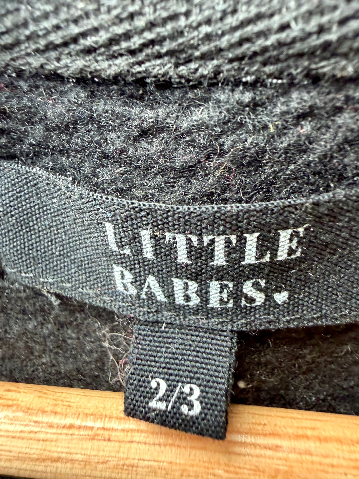 Sleigh all Day Black Crewneck / 2-3T