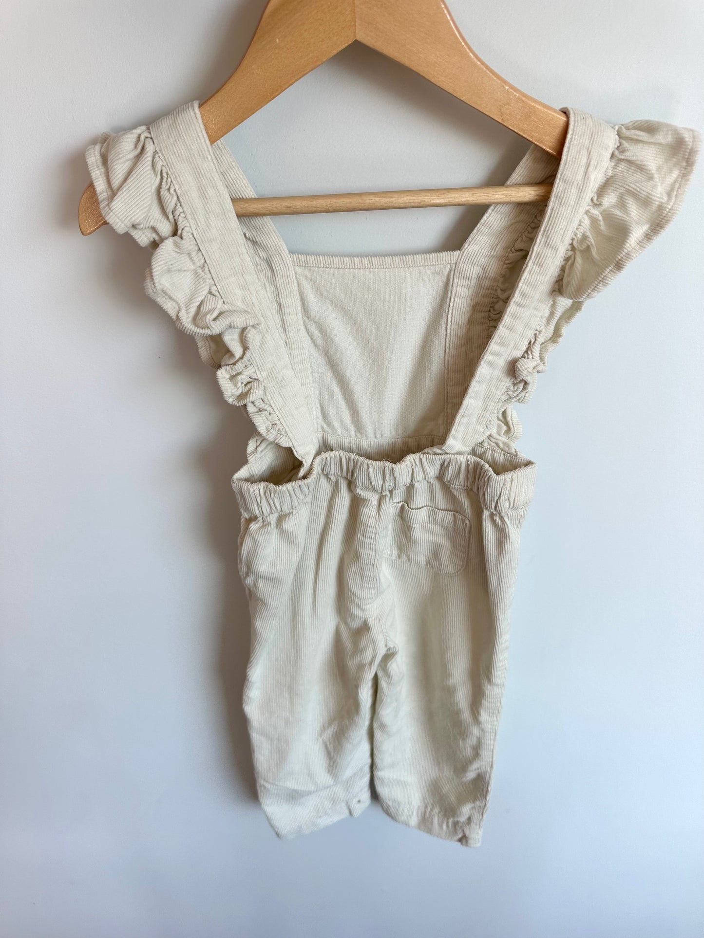 Oat Cord Ruffle Jumpsuit / 12-18m